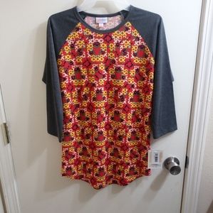 NWT! Lularoe Randy tee shirt, raglan sleeves